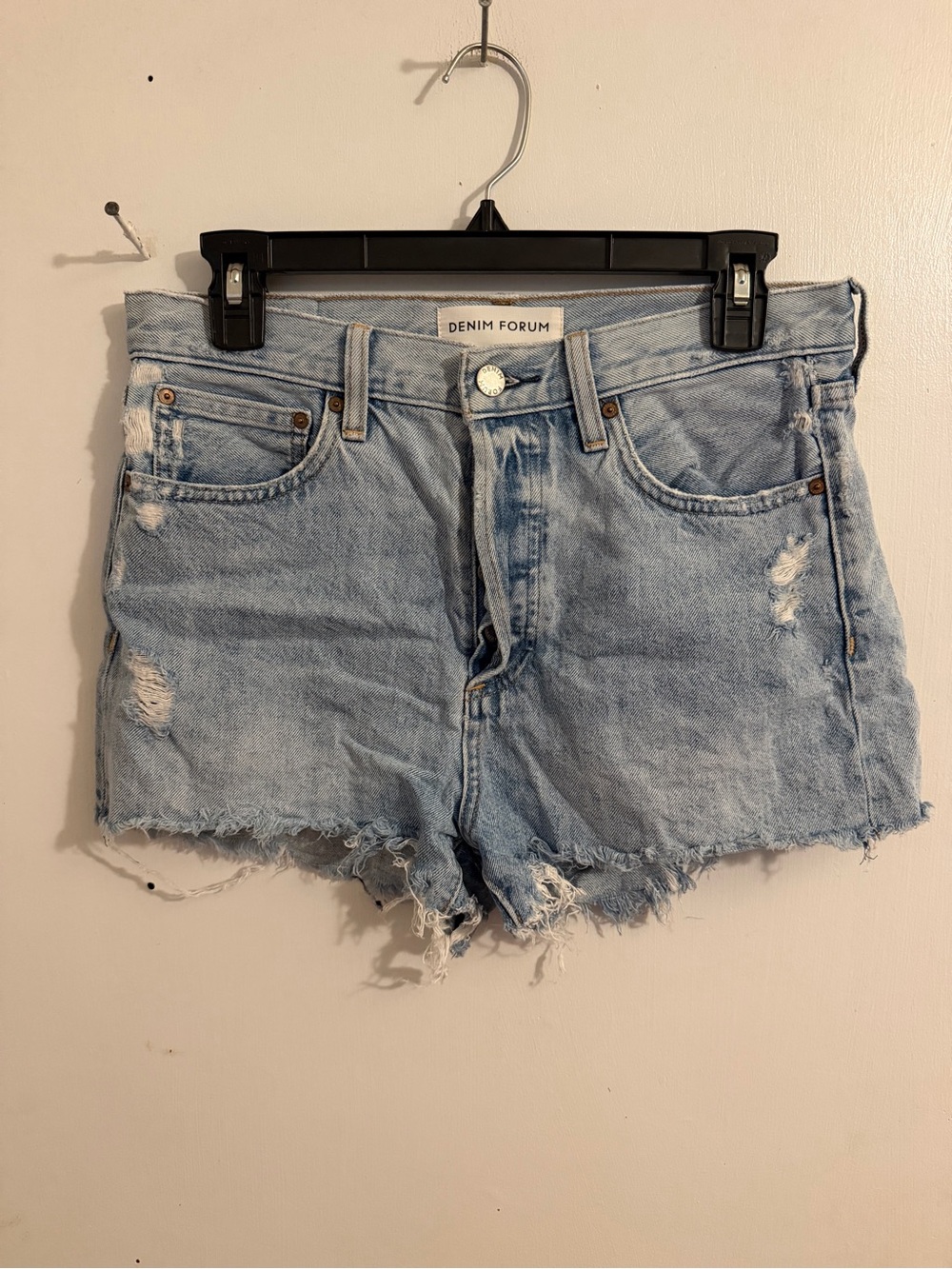 aritzia denim forum the yoko hi-rise short